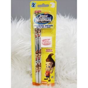 NEW Vintage Jimmy Neutron Pencil Eraser 2002 Nickelodeon School Supply toy gift